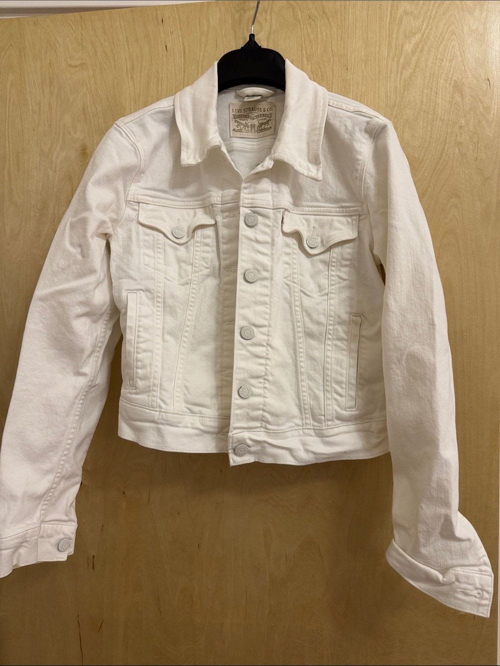 Levi's White Denim Trucker Jacket
